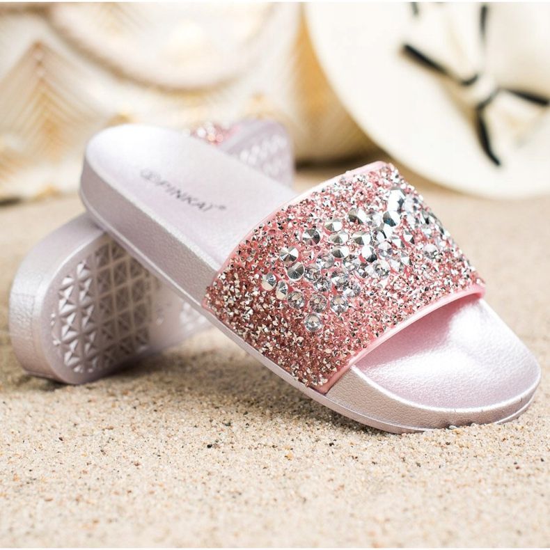 SHELOVET Tossut koristeilla vaaleanpunainen 1