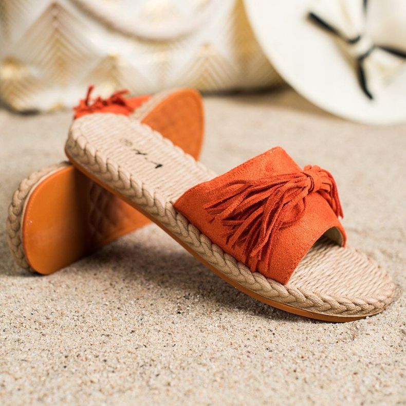 SHELOVET Tossut, joissa on hapsut oranssi 1