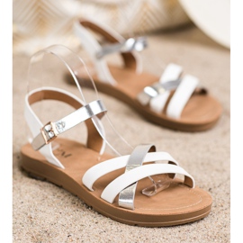 Cm Paris Mukavat Eco -nahka -sandaalit valkoinen 1