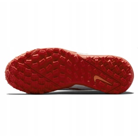 Nike Superfly 8 Academy CR7 Tf Jr DB2679-600 jalkapallokengät harmaa / hopea, valkoinen, punainen valkoinen 2