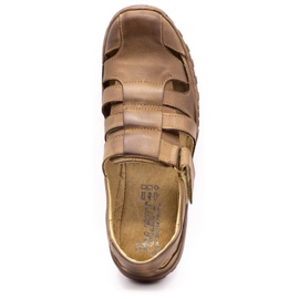 Polbut Miesten avoimet kengät 237 kesä ruskealle 2