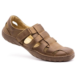 Polbut Miesten avoimet kengät 237 kesä ruskealle 3