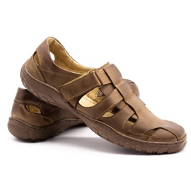 Polbut Miesten avoimet kengät 237 kesä ruskealle 5