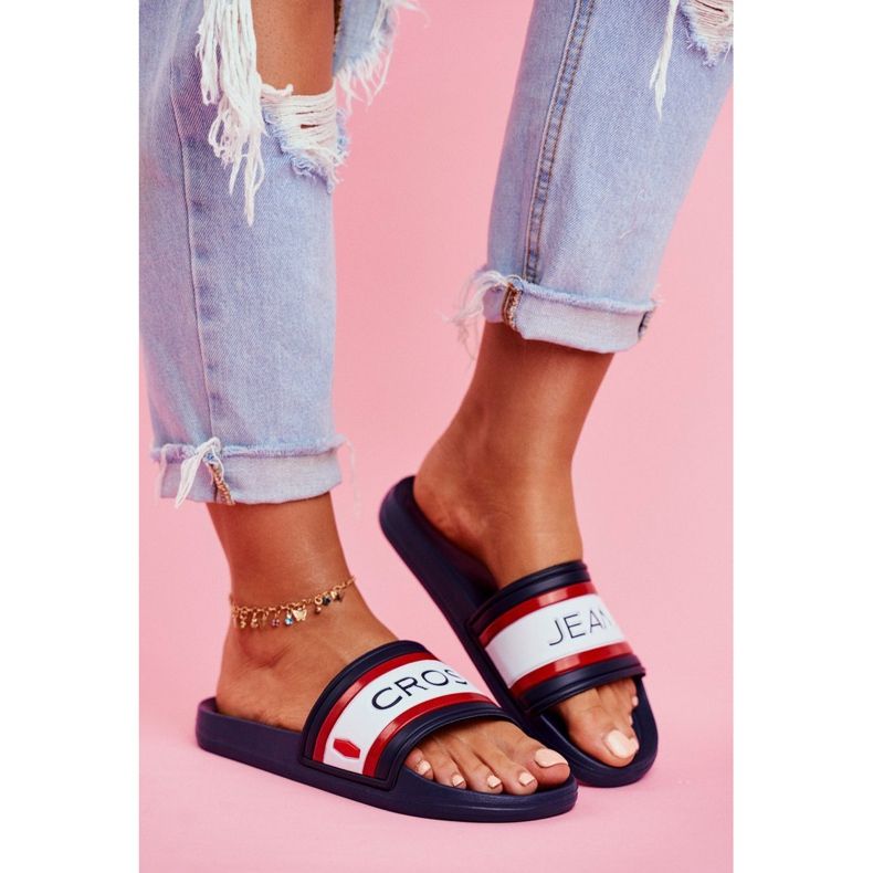 Cross Jeans Naisten tossut Cross Farkut Navy Blue FF2R4160C sininen 1