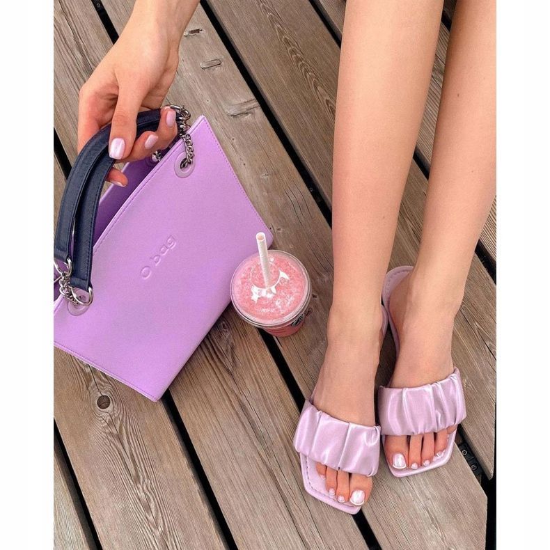 PS1 Naisten klassiset violetit tohvelit näyttävät hyvältä violetti 2