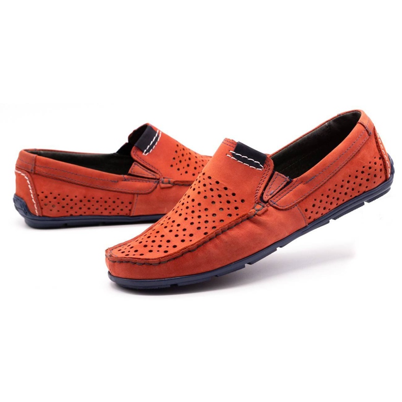 Olivier Miesten kengät mokkasiini 906 kesäpunaiseksi punainen 5