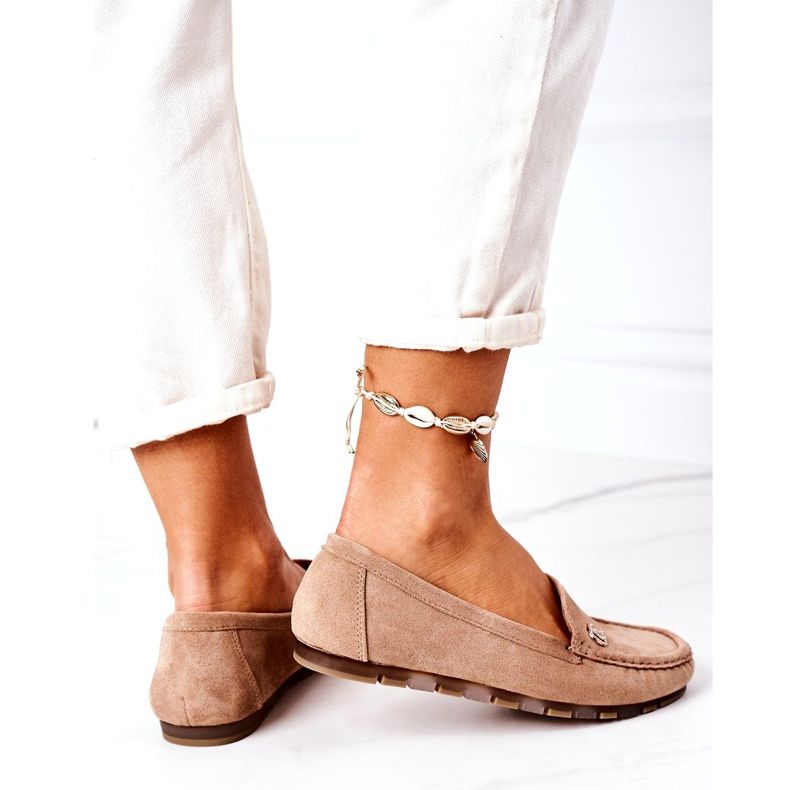 PS1 Naisten mokkanahkavaaleat vaaleanruskeat Madelyn beige 3