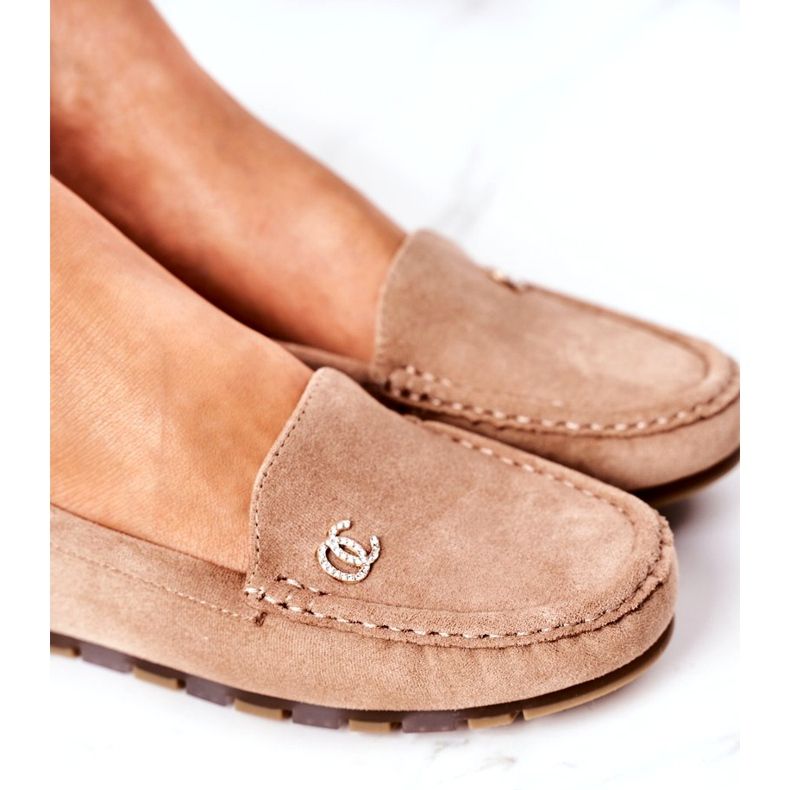 PS1 Naisten mokkanahkavaaleat vaaleanruskeat Madelyn beige 5