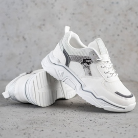 SHELOVET Valkoiset lenkkarit glitterillä valkoinen 1