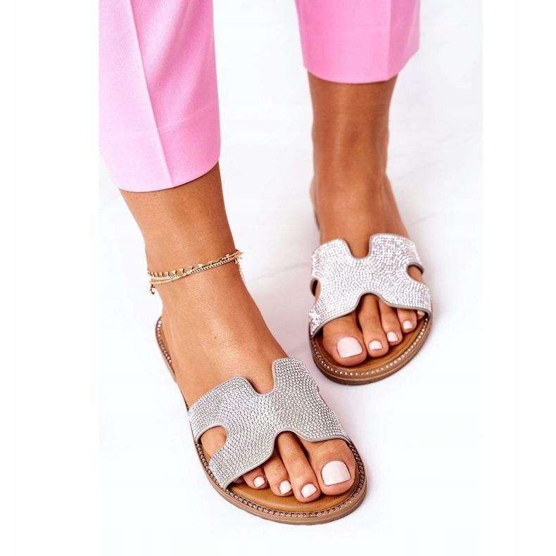 PE1 Nahkatossut, joissa kuutiometriä zirkonia hopea Modena 1