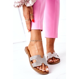 PE1 Nahkatossut, joissa kuutiometriä zirkonia hopea Modena 2