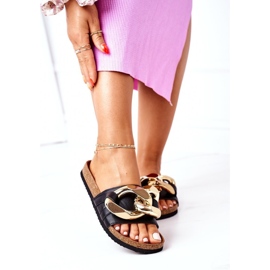 S.Barski Tossut korkilla ketjulla S. Barski SB002 musta 2