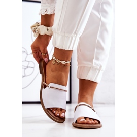 Lewski Shoes -nahkaiset varvastossut, valkoinen 1