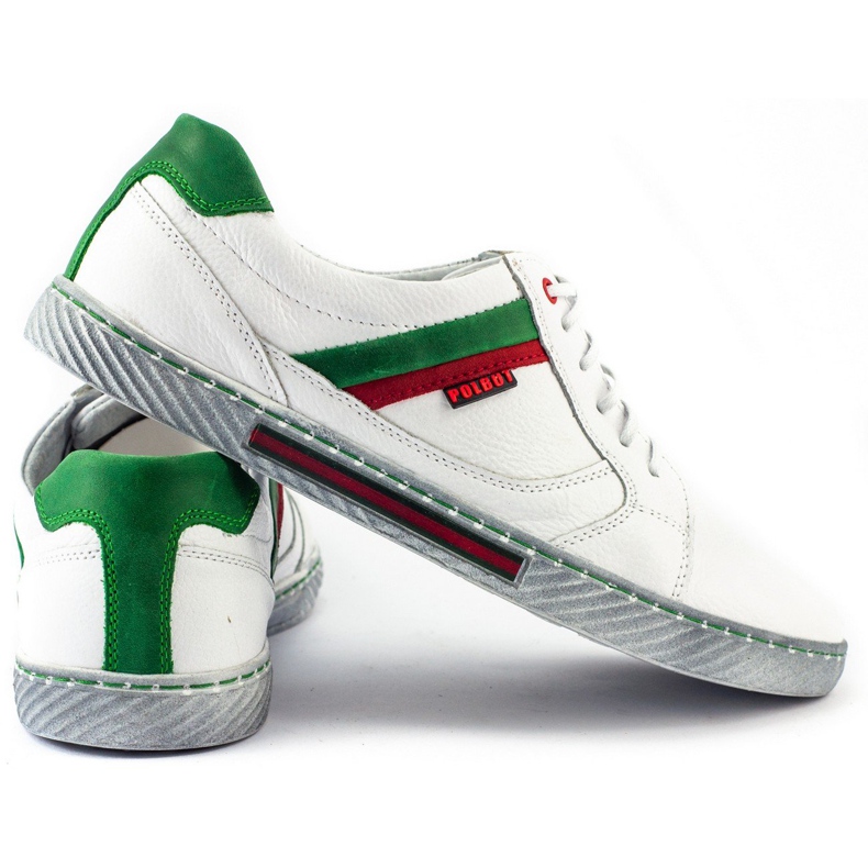 Polbut J47 valkoiset miesten kengät valkoinen 3