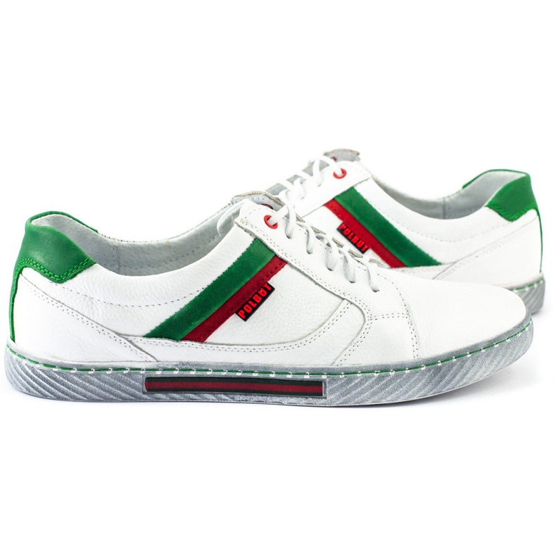 Polbut J47 valkoiset miesten kengät valkoinen 4