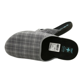 Miesten tossut Adanex 25950 harmaa ruudullinen 5