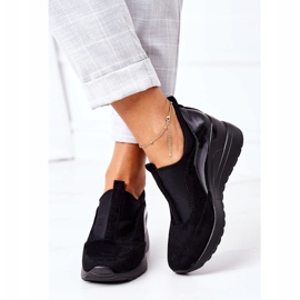 Vinceza 10593 Musta Slip On Wedge Tennarit 1