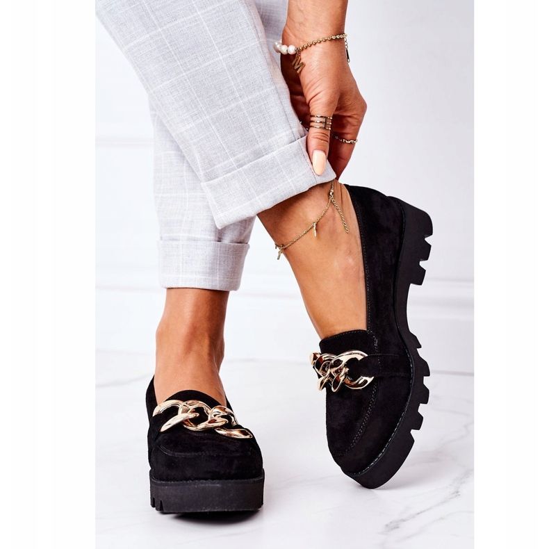 Mokkanahkakengät Lewski Shoes 3040 Musta 2