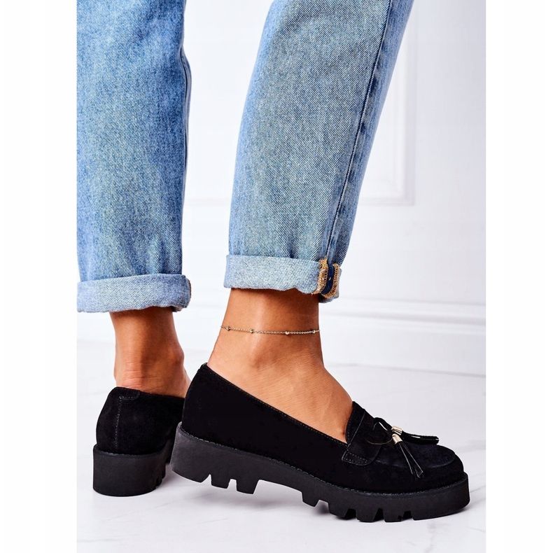 Mokkanahkakengät Lewski Shoes 3053 Musta 1