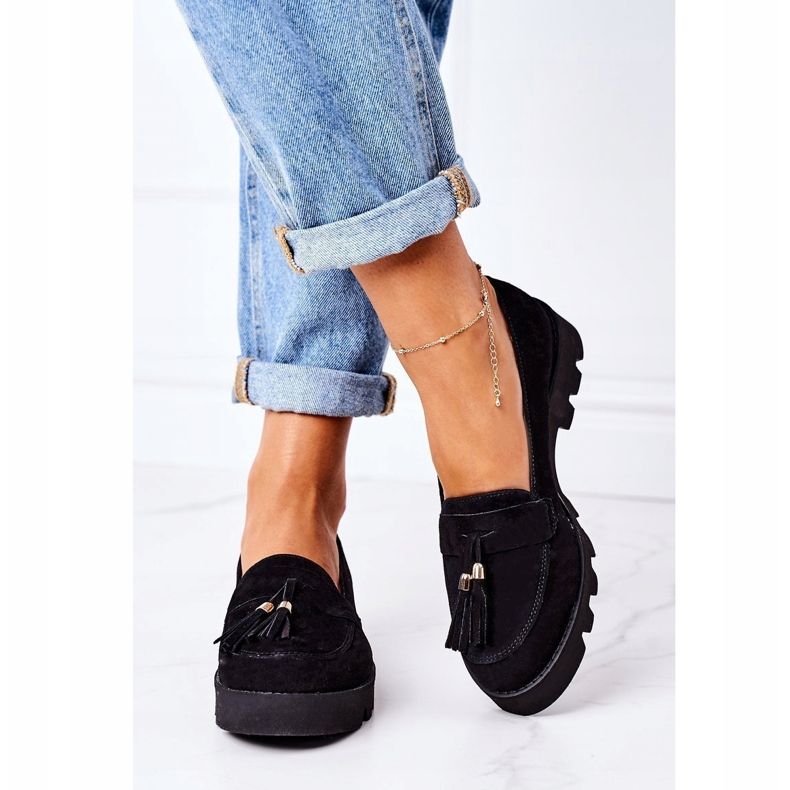 Mokkanahkakengät Lewski Shoes 3053 Musta 2