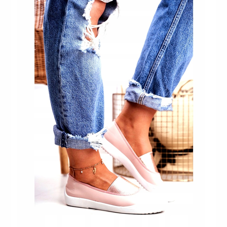 LU BOO Tennarit Slip On Slip-on Tennarit Pink Justy vaaleanpunainen 1