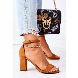 PS1 Mokkanahkaiset sandaalit Camel Firenzen baarissa ruskea 2