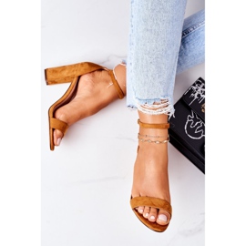 PS1 Mokkanahkaiset sandaalit Camel Firenzen baarissa ruskea 1