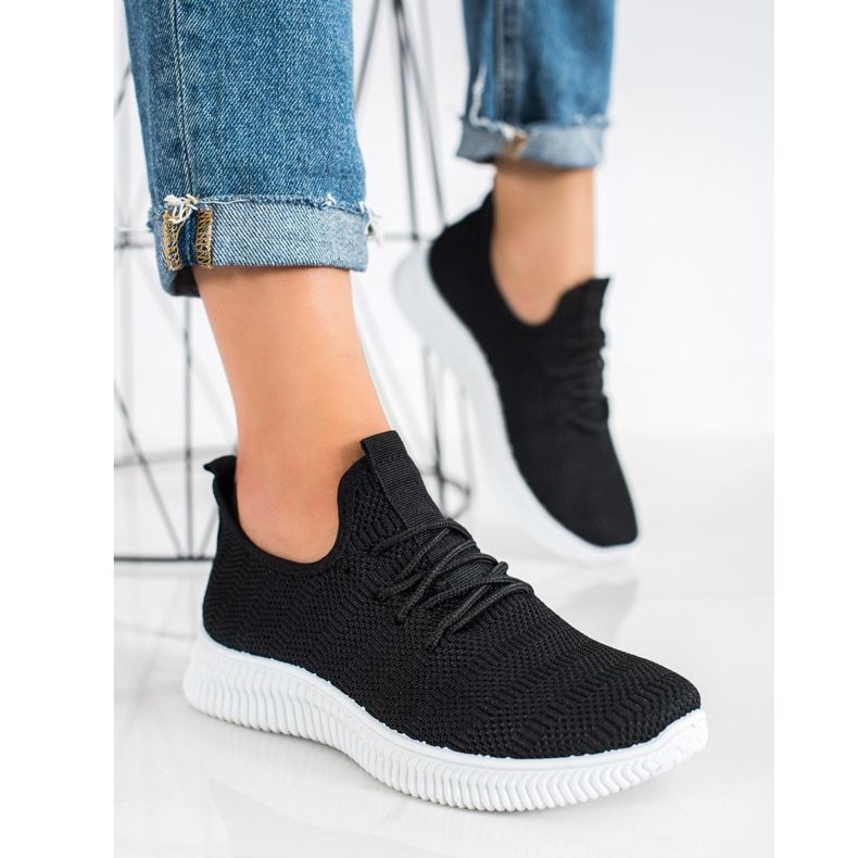 SHELOVET Tekstiiliset urheilukengät musta 2