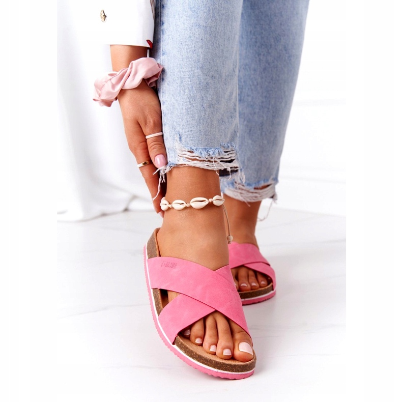 Nahkaprofiilitossut Big Star HH274597 Fuchsia vaaleanpunainen 2