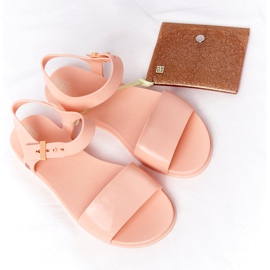 Tuoksuvat ympäristöystävälliset kumiset sandaalit ZAXY HH285123 Nude beige vaaleanpunainen 1