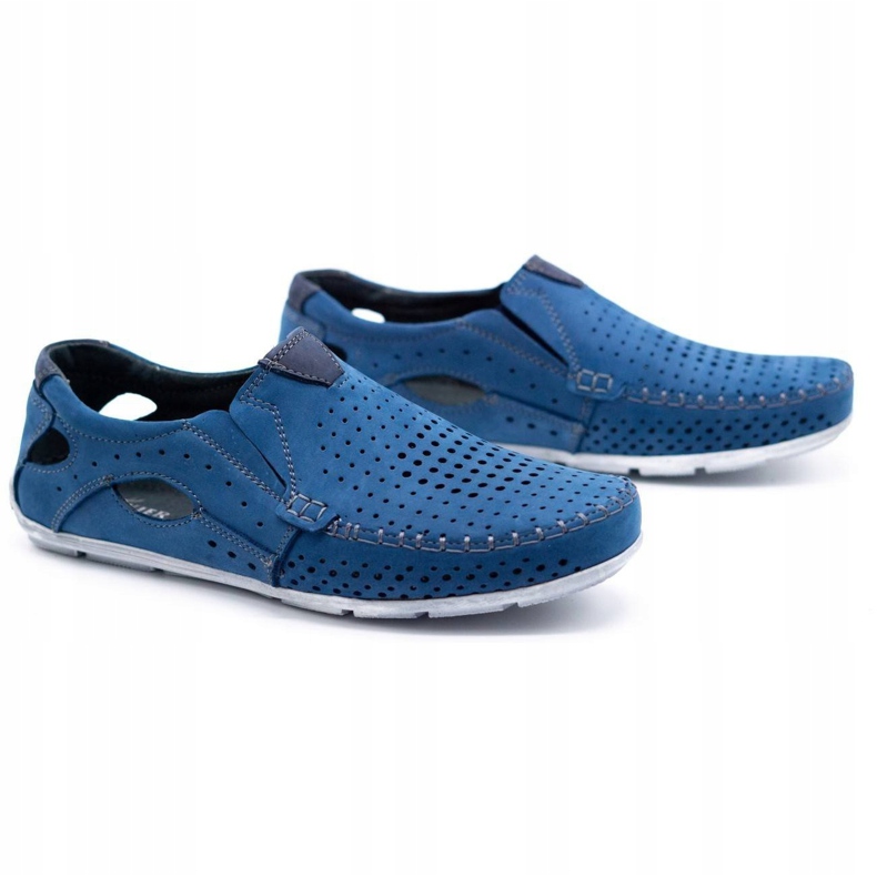 Olivier Miesten kengät mokkasiinit 901 summer blue sininen 2