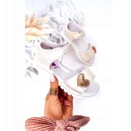 Lasten sandaalit, joissa kultainen kulta Velcro 1