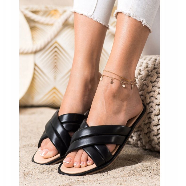 Renda Muodikkaat Eco -nahkatossut musta 1