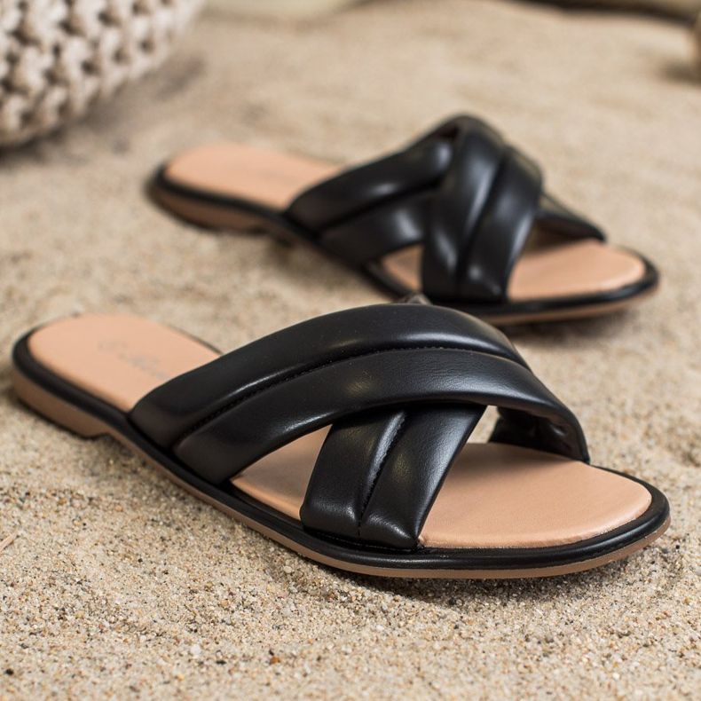 Renda Muodikkaat Eco -nahkatossut musta 2