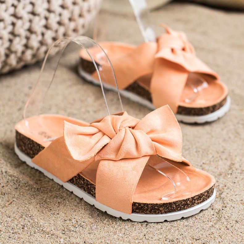 Ideal Shoes Muodikkaat tossut oranssi 2