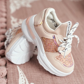 FRROCK Lasten urheilukengät, joissa on kimalteleva vaaleanpunainen Matylda 3