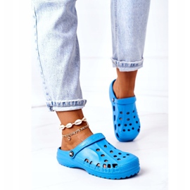 Flameshoes Naisten tossut Blue Light Crocs Eva sininen 1