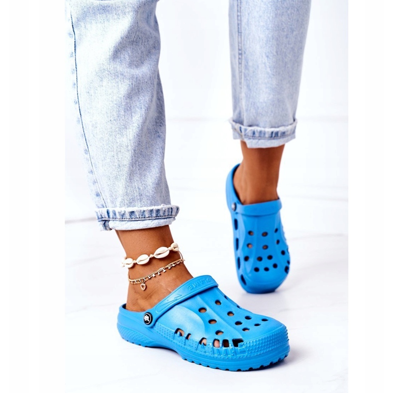 Flameshoes Naisten tossut Blue Light Crocs Eva sininen 1