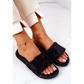 PE1 Kumiset tohvelit, turkis musta Emery 1