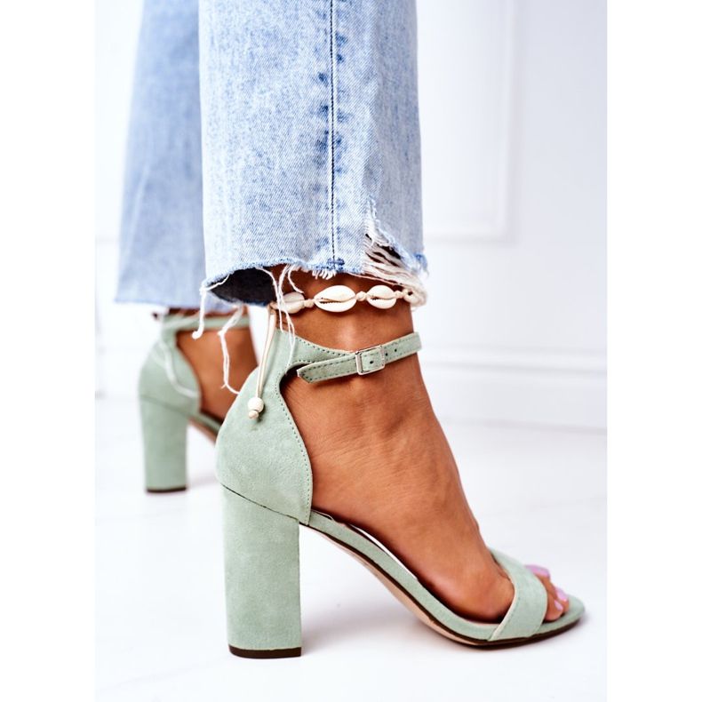 PS1 Vihreä mokkanahka sandaalit Firenzen vihreässä baarissa 1