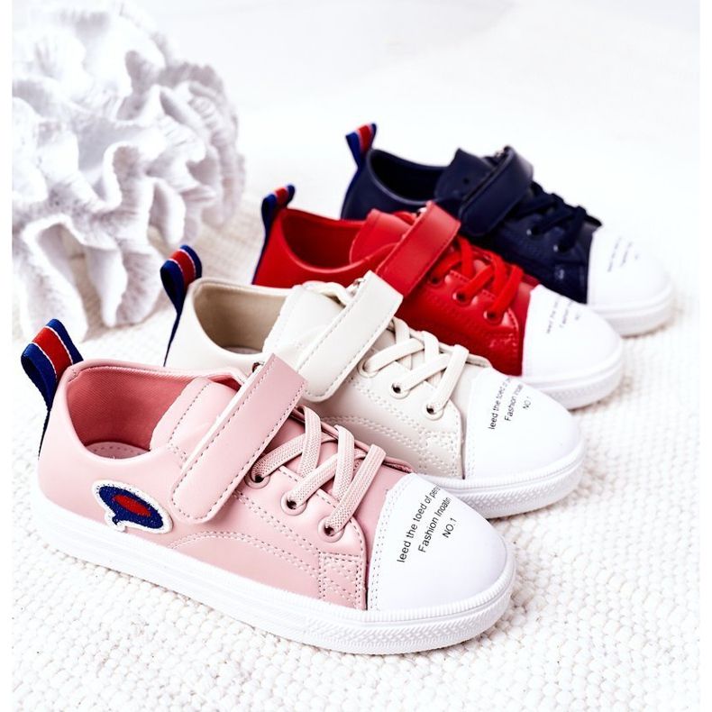 Apawwa Lasten laivastonsiniset sarjakuva Velcro -lenkkarit sininen 1