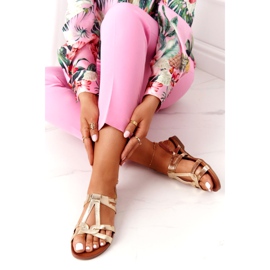 S.Barski Tyylikkäät sandaalit S. Barski 541-A1 Gold kultainen 3