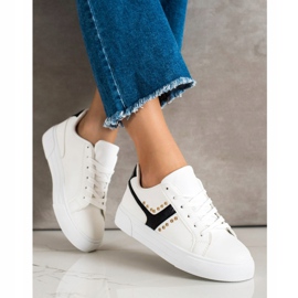 SHELOVET Sidotut kengät, joissa musta insertti valkoinen 2