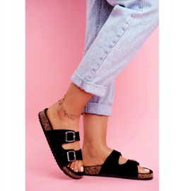 EVE Naisten tossut korkissa soljilla Musta Si Senor 2