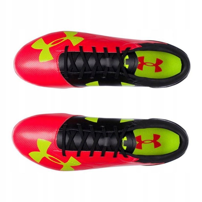 Under Armour Spotlight Dl Fg M 1272302-669 jalkapallokengät monivärinen, punainen, musta punainen 2