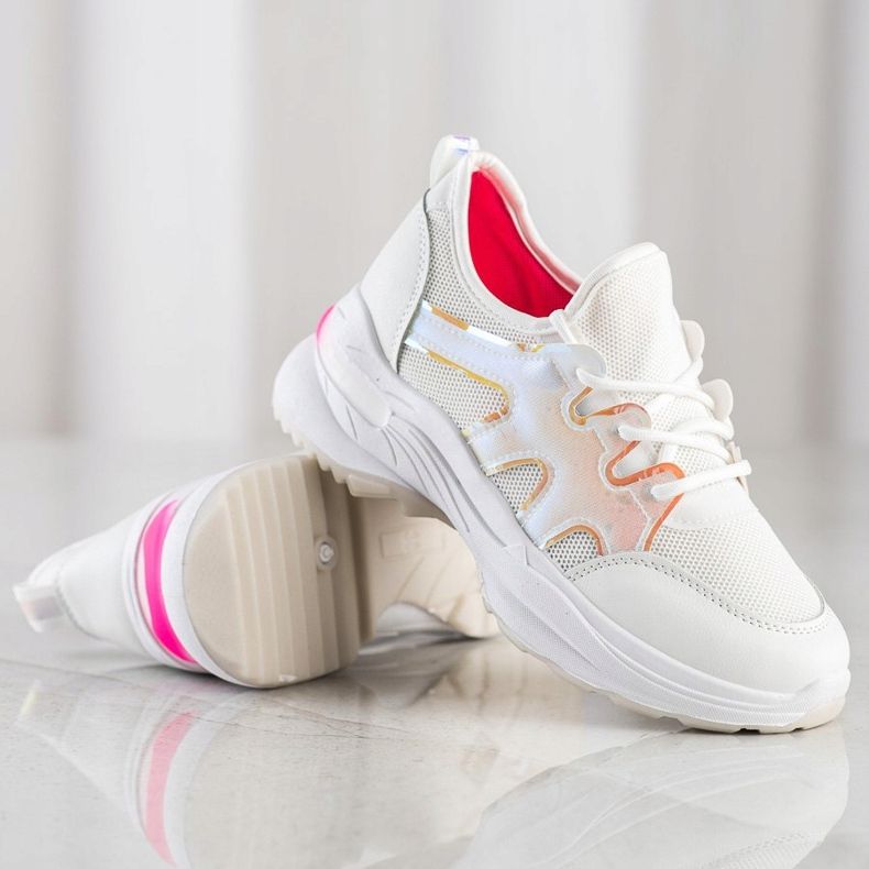 SHELOVET Valkoiset Mesh -lenkkarit valkoinen 1