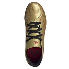 Adidas Nemeziz Messi .4 FxG Jr FY0810 jalkapallokengät kultainen kultainen 2