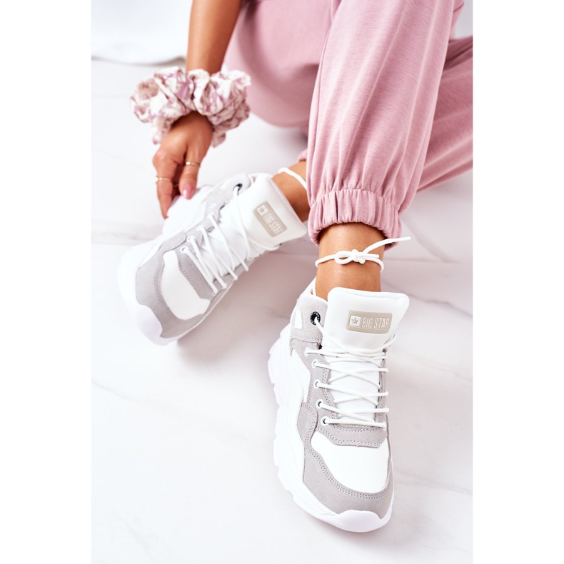 Naisten urheilukengät Tennarit Big Star GG274643 Valkoinen 1