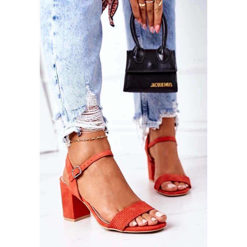 PS1 Suede Orange Vanessa Sandaalit Baarissa oranssi 2