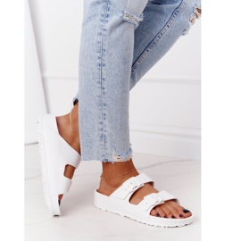 NEWS Naisten valkoiset Stacy -kumitossut valkoinen 3